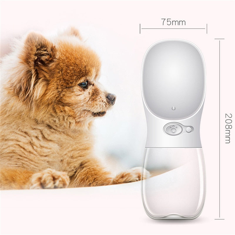 Garrafa Portátil para Cães com Dispensador de Água – Ideal para Passeios e Viagens