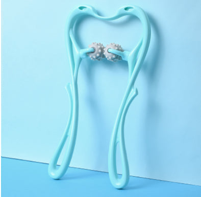 Massageador Cervical Manual Multifuncional de Seis Rolos — Ferramenta de Massagem com Rolo para Alívio e Relaxamento Muscular