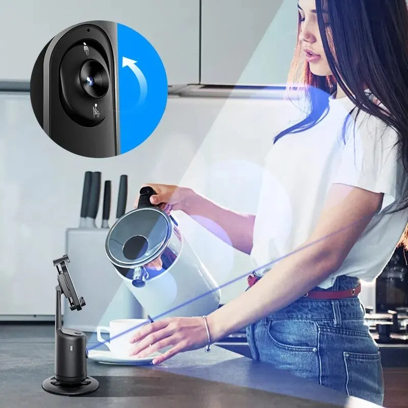 Tripé Inteligente com Seguimento Facial Automático 360°