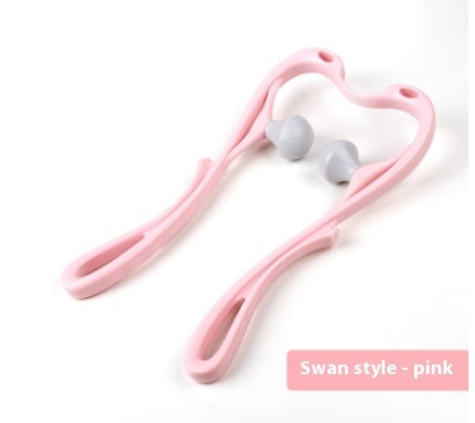 Massageador Cervical Manual Multifuncional de Seis Rolos — Ferramenta de Massagem com Rolo para Alívio e Relaxamento Muscular