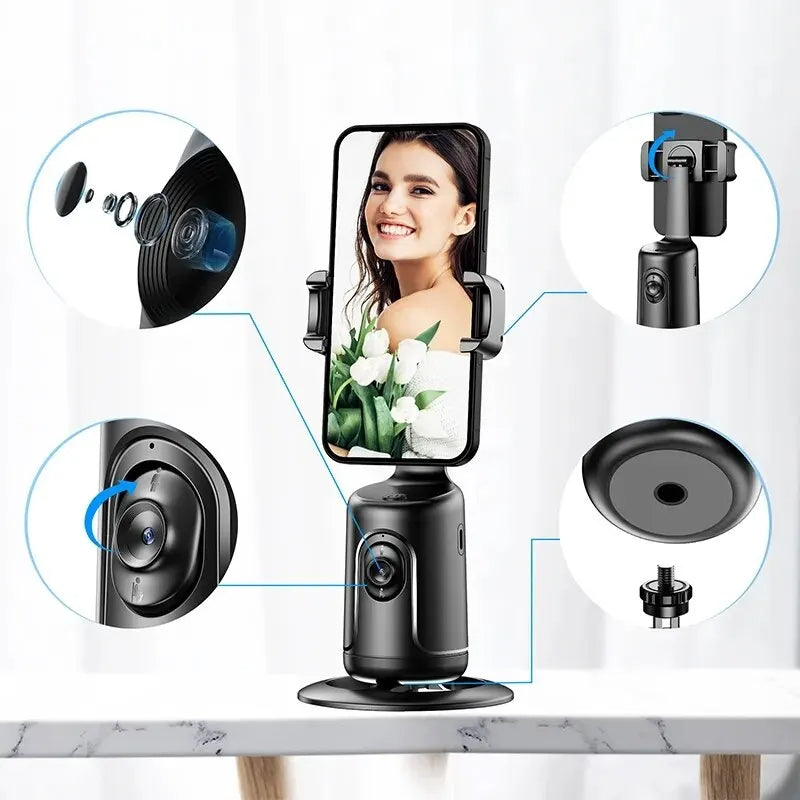 Tripé Inteligente com Seguimento Facial Automático 360°